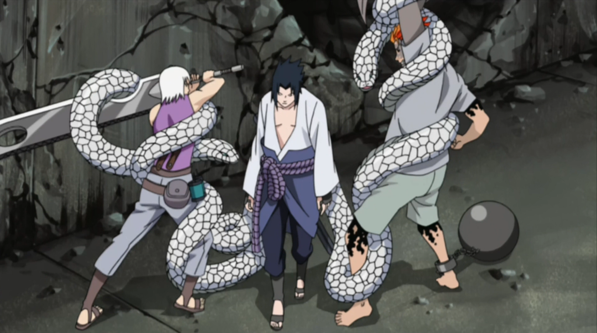Sasuke's Snakes. 